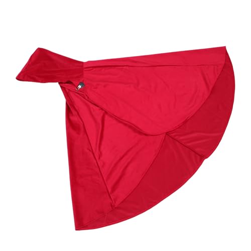 GAROZATION Mittelalterlicher Kapuzenumhang Spandex Renaissance Umhang mit Kapuze für Damen Herren Halloween Cosplay Historische Kostüme Vielseitiger Klassischer Umhang in Weinrot von GAROZATION