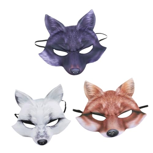GAROZATION Eva Leichte Halloween-maske für Cosplay Halbgesichts-tier-requisite Maskerade Festival-maske GAROZATION Eva Leichte Halloween-maske für Cosplay Halbgesichts-tier-requisite Maskerade Festival-maske von GAROZATION