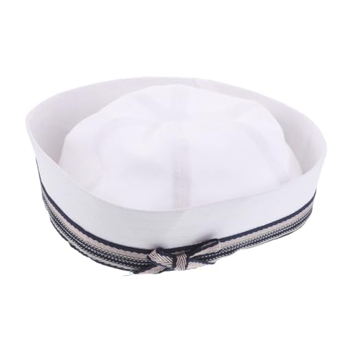 GAROZATION Sailor Mütze Damen Leicht Kapitänsmütze mit Schleife für Cosplay Partys Freizeit Kopfweite GAROZATION Sailor Mütze Damen Leicht Kapitänsmütze mit Schleife für Cosplay Partys Freizeit Kopfweite von GAROZATION