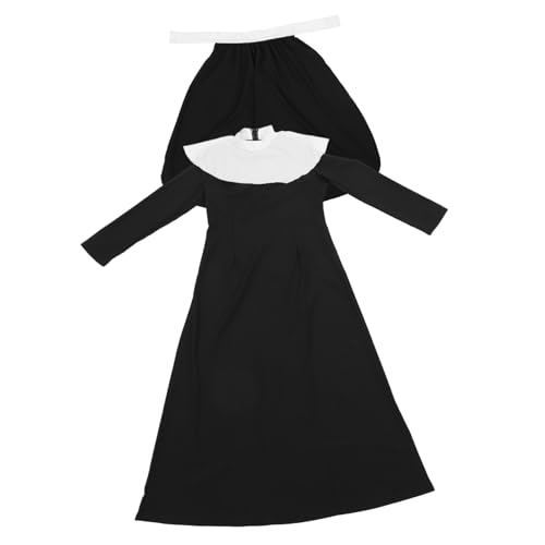 GAROZATION Nonnenkleidung für Damen Übergrößenkostüm für Halloween Cosplay und Bühnenparty-outfit für Erwachsene GAROZATION Nonnenkleidung für Damen Übergrößenkostüm für Halloween Cosplay und Bühnenparty-outfit für Erwachsene von GAROZATION