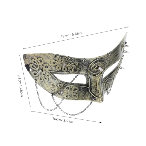 GAROZATION Steampunk Masquerade Maske Halbgesicht mit Kettenmechanik für Erwachsene Halloween Party Kostüm Bühnenauftritte Mardi Gras GAROZATION Steampunk Masquerade Maske Halbgesicht mit Kettenmechanik für Erwachsene Halloween Party Kostüm Bühnenauftritte Mardi Gras von GAROZATION
