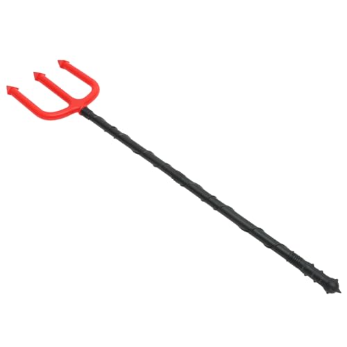 GAROZATION Teufelsgabel Requisiten Dämonen Pitchgabel Halloween Pitchgabel Kostüm Requisite Teufel Cosplay Halloween Gabel Teufelsschwanz Und Kostüme Dunkler Teufel von GAROZATION