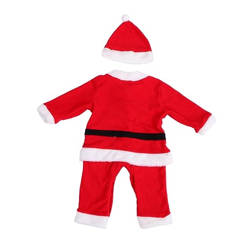 GAROZATION Kinder Weihnachtsmann Anzug Weihnachtsfeier Kostüme Jungen Weihnachten Winter Outfit 75cm Höhe Weihnachtsmann Anzug Mütze GAROZATION Kinder Weihnachtsmann Anzug Weihnachtsfeier Kostüme Jungen Weihnachten Winter Outfit 75cm Höhe Weihnachtsmann Anzug Mütze von GAROZATION