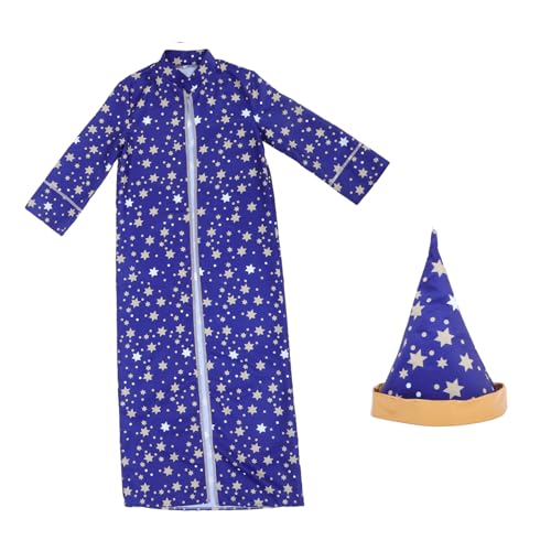GAROZATION Zaubererroben Und Umhang Zaubererkostüm Halloweenumhang Vampirkostüm Für Jungen Zaubererrobe Umhang Zaubererroben Für Erwachsene Männer Zaubererhut Zaubererumhang Für Kinder von GAROZATION