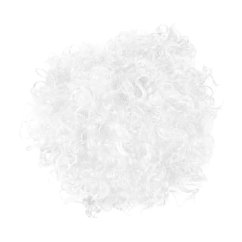 GAROZATION farbige Perücke Stirnband Perücke Cosplay-Kostüm Party Perücke Halloween Costume Halloween Kleidung Teen Wig perücken lustige Perücke Haarperücke Abdeckung Hochtemperaturdraht Weiß von GAROZATION