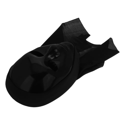GAROZATION schwarze Maske leere Halloween-Maske Plastikmaske schwarze Kostümmaske Hochzeit mit schwarzer Augenmaske für Frauen Stoff von GAROZATION