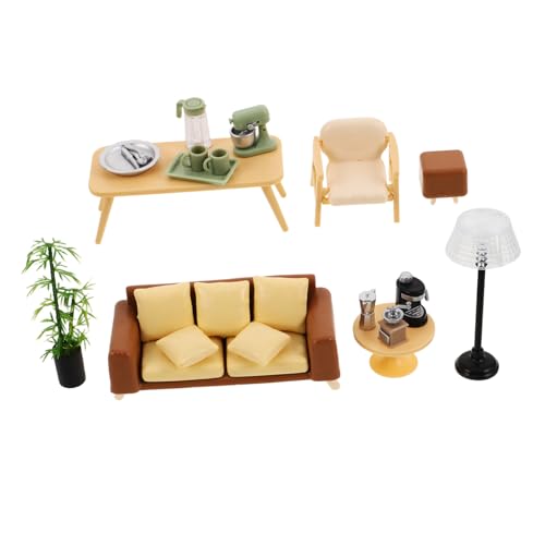 1 Satz Maßstab Sofa Sessel und Couchtisch für Wohnzimmer Dekoration Fotorequisiten von GARVALON
