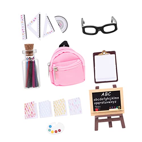 1 Satz Schulranzen Modell Kreatives Zubehör für Puppenhaus Realistische Gestaltung für Dekoration und DIY Projekte 1 Satz Schulranzen Modell Kreatives Zubehör für Puppenhaus Realistische Gestaltung für Dekoration und DIY Projekte von GARVALON