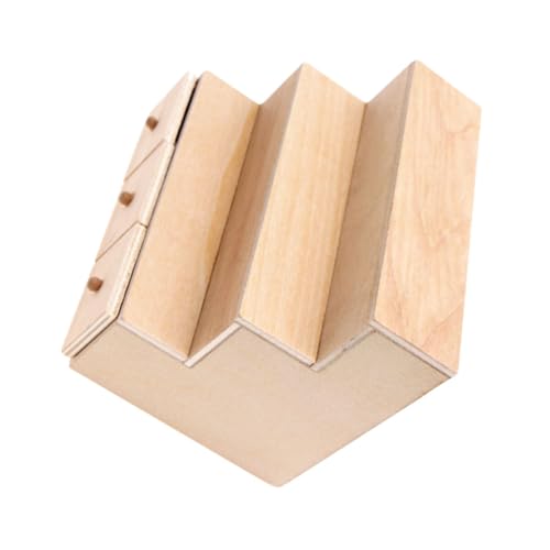 1 Stück Mini Candy Display Cabinet Holz Vitrine für Puppenhaus Perfektes Zubehör für DIY Dekoration zum Ausstellen von Süßigkeiten und Miniaturen von GARVALON