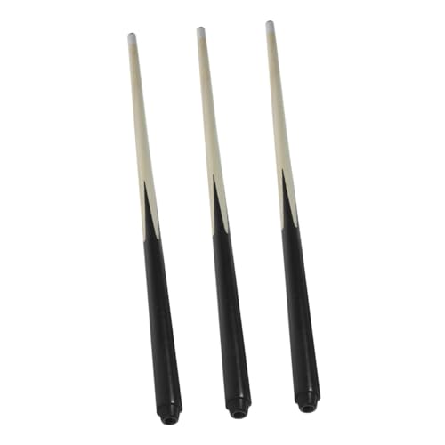 3Stücke Mini Billard Queue für Holz Pool Cue Sticks für Anfänger für Billard und Snooker Langlebig und Benutzerfreundlich von GARVALON