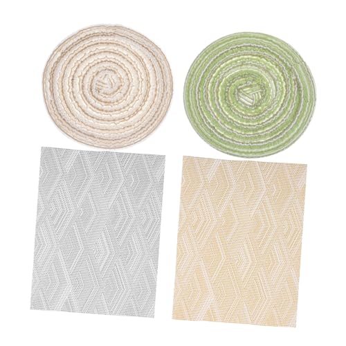 4 Stück Puppenhaus Teiliges Verschiedene Formen Dekorative Bodenmatte für Miniaturhäuser Hochwertige Stoffmaterialien Süße Puppenstube Accessoires 4 Stück Puppenhaus Teiliges Verschiedene Formen Dekorative Bodenmatte für Miniaturhäuser Hochwertige Stoffmaterialien Süße Puppenstube Accessoires von GARVALON