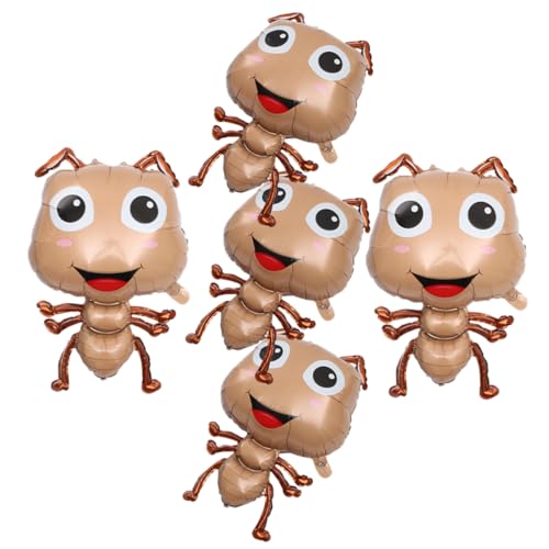 5Stücke Teiliges Ameisen Folienballons Tierische Dekoration für Partys Babypartys Karneval und Besondere Anlässe Realistische Farben und Motive für Unvergessliche Erinnerungen von GARVALON