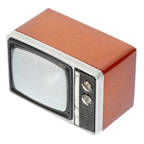 Fernseher Modell für Puppenhaus Retro Tv Möbel Deko Zubehör für Wohnzimmer und Schlafzimmer DIY Puppenhaus Möbel mit Feiner Verarbeitung und Einzigartigem Design Fernseher Modell für Puppenhaus Retro Tv Möbel Deko Zubehör für Wohnzimmer und Schlafzimmer DIY Puppenhaus Möbel mit Feiner Verarbeitung und Einzigartigem Design von GARVALON