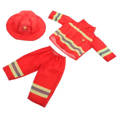 GARVALON 1 Satz Feuerwehrmann Kostüm für Puppen Rollenspiel Kleidung mit Hose und Zubehör für Amerikanische Mädchenpuppe Kreatives Verkleiden und Rollenspiel GARVALON 1 Satz Feuerwehrmann Kostüm für Puppen Rollenspiel Kleidung mit Hose und Zubehör für Amerikanische Mädchenpuppe Kreatives Verkleiden und Rollenspiel von GARVALON