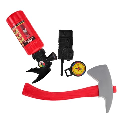 GARVALON 1 Satz Feuerwehrmann Rollenspiel Set für Teiliges Cosplay mit Realistischem Uniform und Zubehör Kreatives Lernen und für Jungen GARVALON 1 Satz Feuerwehrmann Rollenspiel Set für Teiliges Cosplay mit Realistischem Uniform und Zubehör Kreatives Lernen und für Jungen von GARVALON