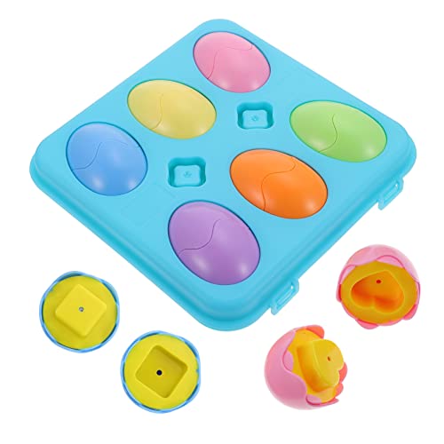 GARVALON 1 Satz Eier-imitat-Spielzeug Langlebige Eier Form-Puzzle-Spielzeug Eier-zusammenbau-Spielzeug Sortier-Puzzle Für Kinder von GARVALON