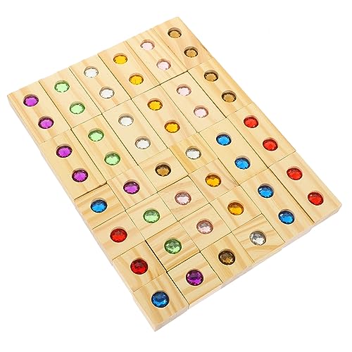 GARVALON 1 Satz Regenbogenblöcke Aus Holz, Frühes Lernspielzeug, Blockstapelspielzeug, Bausteine, Kinderbauspielzeug, Holzstapelspielzeug, Pädagogisches Stapelspielzeug, Gestapeltes GARVALON 1 Satz Regenbogenblöcke Aus Holz, Frühes Lernspielzeug, Blockstapelspielzeug, Bausteine, Kinderbauspielzeug, Holzstapelspielzeug, Pädagogisches Stapelspielzeug, Gestapeltes von GARVALON