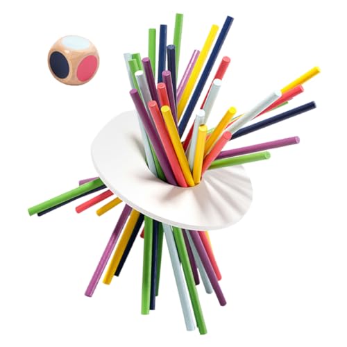 GARVALON 1 Set Balance Bar Balance Spielzeug Holz Balancierstäbe Kinder Balancierstäbe Spielzeug Kleinkind Cartoon Balancierstäbe Spielzeug Spielzeug Für 3 Jährige Balancierspielzeug von GARVALON