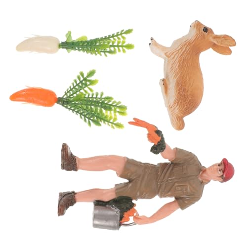 GARVALON 1 Set Bauernhoftiermodelle, Tierdekoration, Gartenstatuen, Simulation, Kaninchen, Miniatur, Karottenmodell, Kaninchenfiguren, Karottenfiguren, DIY Schmuck, Mini Gartendekor, DIY GARVALON 1 Set Bauernhoftiermodelle, Tierdekoration, Gartenstatuen, Simulation, Kaninchen, Miniatur, Karottenmodell, Kaninchenfiguren, Karottenfiguren, DIY Schmuck, Mini Gartendekor, DIY von GARVALON
