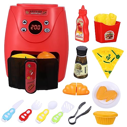 GARVALON 1 Set Heißluftfritteuse Mit Farbwechsel Kochen Zubehör Air Fryer Spielset Für Kreatives Rollenspiel Der Küche Ideal Für Ab 3 Jahren GARVALON 1 Set Heißluftfritteuse Mit Farbwechsel Kochen Zubehör Air Fryer Spielset Für Kreatives Rollenspiel Der Küche Ideal Für Ab 3 Jahren von GARVALON