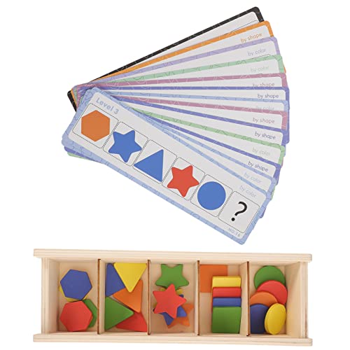 GARVALON 1 Set Holzformensortierer Kompaktes Sinnes Für Die Entwicklung Von Hand Augen Koordination Und Formenverständnis Pädagogisches Für Kleinkinder Und Vorschulkinder von GARVALON