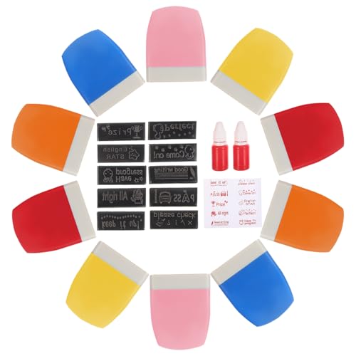 GARVALON 1 Set Lehrerkommentar Siegel, Praktische Stempel, Klassenzimmer Dekoration, Lehrerbedarf, Lehrerstempel, Kinderstempel, Lehrer Müssen Einen Bezaubernden Lehrstempel Haben, GARVALON 1 Set Lehrerkommentar Siegel, Praktische Stempel, Klassenzimmer Dekoration, Lehrerbedarf, Lehrerstempel, Kinderstempel, Lehrer Müssen Einen Bezaubernden Lehrstempel Haben, von GARVALON