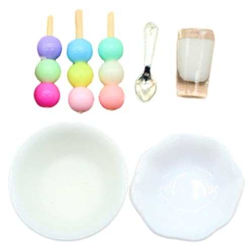 GARVALON 1 Set Mini Dessert Modell, Kleines , Lebensmittelmodell, Miniatur Rollenspielspielzeug, Miniatur Hauszubehör, Mini Ornament, Mini Lebensmittelmodell, Mini Snack Modell, Kleines von GARVALON