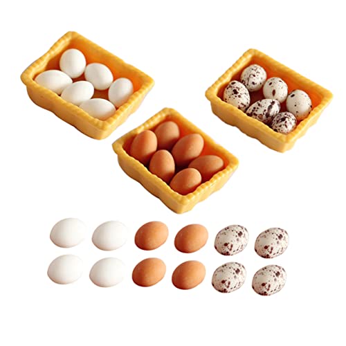 GARVALON 1 Set Mini Eierkorb Modell Emulation Ei Schmuck Schreibtisch Miniatur GARVALON 1 Set Mini Eierkorb Modell Emulation Ei Schmuck Schreibtisch Miniatur von GARVALON