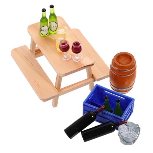 GARVALON 1 Set Mini Weinkeller, Puppenhaus, Puppenhaus Zubehör, Mini Eimer Für Puppenhaus, Mini Eiswürfel Eimer, Mini Bierflaschen, Miniatur Bierflasche, Puppenhaus Eimer GARVALON 1 Set Mini Weinkeller, Puppenhaus, Puppenhaus Zubehör, Mini Eimer Für Puppenhaus, Mini Eiswürfel Eimer, Mini Bierflaschen, Miniatur Bierflasche, Puppenhaus Eimer von GARVALON