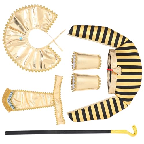 GARVALON Kostüm Herren Ägyptisches Party Outfit Set Cosplay Requisite für Halloween GARVALON Kostüm Herren Ägyptisches Party Outfit Set Cosplay Requisite für Halloween von GARVALON