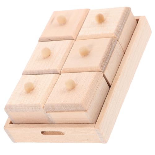 GARVALON 1 Set Puppenhausmöbel Mini Puppenhaustablett Mini Hauskoffer Puppenhauszubehör Mini Koffer Winziges Tablett Mini Kisten Puppenzubehör Mini Hauskiste Puppenhaustablett Modell von GARVALON