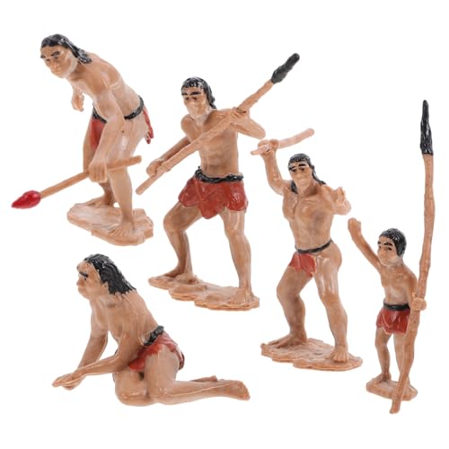 GARVALON 1 Set Simulation Farm Modell Primitive Men Tischdekoration Mikro Landschaftsbau Ornamente Miniatur Primitive Human Miniature Man Garden Mini Primitive Men Bonsai Dekoration von GARVALON
