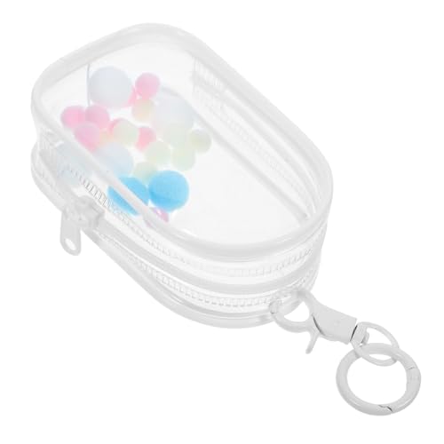 GARVALON 1 Set Transparente Aufbewahrungstasche, Tragbare Puppentasche, Durchsichtige Puppentasche, Kleine Tasche, Puppentasche Mit Schnalle, Mini Puppen Ausstellungstasche, Mini Puppen von GARVALON
