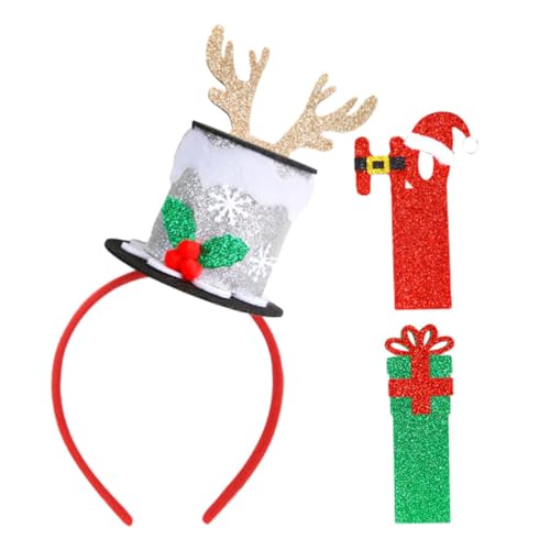 GARVALON Vielseitiges Weihnachts-zylinder-stirnband Stilvolle Weihnachtsmannmütze Für Feiertagspartys Und Familienspaß von GARVALON