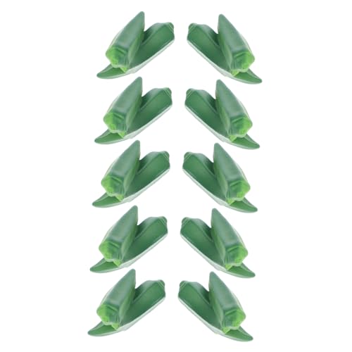 GARVALON 10 Stück Gefälschtes Okra-Spielzeug, Miniatur-lebensmittelspielzeug, Realistisches Mini-gemüse-zubehör, Puppenhaus-miniaturen, Vorgeben, Lebensmittel, Mini-Harz-gemüse Für Kinder, GARVALON 10 Stück Gefälschtes Okra-Spielzeug, Miniatur-lebensmittelspielzeug, Realistisches Mini-gemüse-zubehör, Puppenhaus-miniaturen, Vorgeben, Lebensmittel, Mini-Harz-gemüse Für Kinder, von GARVALON