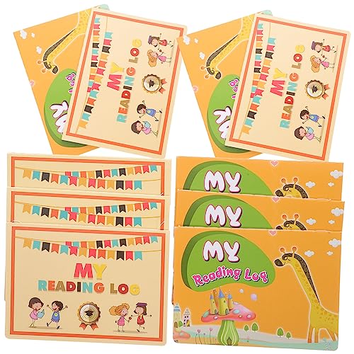 GARVALON 10 Stück Teiliges Englisch Lesetagebuch Bankbuch mit Niedlichem Cartoon Design Tragbares Kleines Leselog Robustes Dickes für Tägliche Lesestatistiken und Motivation GARVALON 10 Stück Teiliges Englisch Lesetagebuch Bankbuch mit Niedlichem Cartoon Design Tragbares Kleines Leselog Robustes Dickes für Tägliche Lesestatistiken und Motivation von GARVALON
