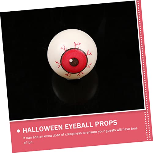 GARVALON 10 Stück Teiliges Halloween Deko mit Gruseligen Roten Kunststoff Augenbällen Portable Horror Prop für Party Skelette und Trick Treat Stabile Realistische Fake Eyeballs für Schreck von GARVALON
