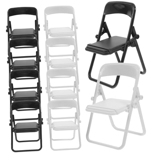 GARVALON 10 Stück Teiliges Klappstühle für Puppenhaus Faltbare Miniaturmöbel für Büro Zuhause und Reisen Handyhalter und Puppenhaus Dekoration GARVALON 10 Stück Teiliges Klappstühle für Puppenhaus Faltbare Miniaturmöbel für Büro Zuhause und Reisen Handyhalter und Puppenhaus Dekoration von GARVALON