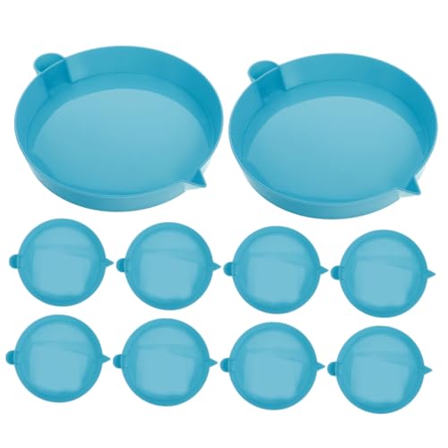 GARVALON 10 Stücke Blase Disc Spielzeug Runde Tablett Geburtstag Party Favors Kunststoff Pflanzer Trays von GARVALON
