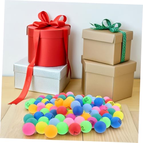 GARVALON 100 Stück Bunte Nummerierte Plastikkugeln für Tombola Spiele Vielseitig Einsetzbar bei Geburtstags Barpartys Interaktive Mehrfarben-Bingo-lose für Unterhaltsame Gewinnspiele GARVALON 100 Stück Bunte Nummerierte Plastikkugeln für Tombola Spiele Vielseitig Einsetzbar bei Geburtstags Barpartys Interaktive Mehrfarben-Bingo-lose für Unterhaltsame Gewinnspiele von GARVALON