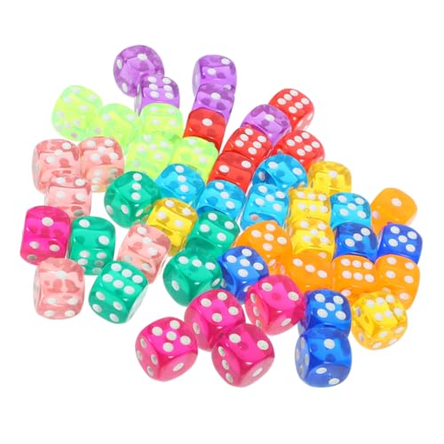 GARVALON 100 Stück Transparente Spielwürfel, Partyspielwürfel, Brettspielwürfel, Kreative Brettspiele, Mehrseitige Würfel, Mehrseitige Würfel, Party Requisiten, Spielzeugwürfel, Klare GARVALON 100 Stück Transparente Spielwürfel, Partyspielwürfel, Brettspielwürfel, Kreative Brettspiele, Mehrseitige Würfel, Mehrseitige Würfel, Party Requisiten, Spielzeugwürfel, Klare von GARVALON