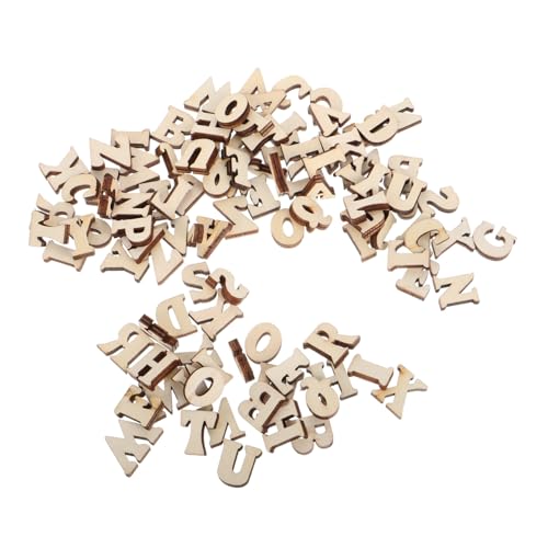 GARVALON 104stücke Holzbuchstaben Unlackierte Buchstaben Für Montessori Aktivitäten Basteln Und Frühes Lernen Für Junge Mädchen Und Vorschule Naturholz Kreatives Spielzeug von GARVALON