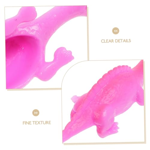GARVALON 10Stücke Dinosaurier Finger Schleuder Elastische Fliegende Dino Figuren für Stressabbauendes Party für Dinosaurier Fans von GARVALON
