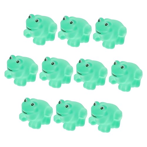 GARVALON 10Stücke Frosch Förmiges Badespielzeug Teiliges für Neugeborene Sicheres Kreatives Duschspielzeug für Kleinkinder für Badewanne und Poolspielzeug von GARVALON