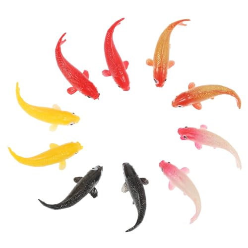 GARVALON 10Stücke Künstliche Karpfen Fischmodelle für Aquarien Dekorative Simulation mit Hoher Haltbarkeit und Bruchsicherem Material für DIY Aquarienlandschaften GARVALON 10Stücke Künstliche Karpfen Fischmodelle für Aquarien Dekorative Simulation mit Hoher Haltbarkeit und Bruchsicherem Material für DIY Aquarienlandschaften von GARVALON