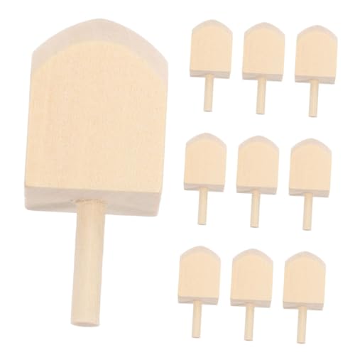 GARVALON Natürliche Chanukka-partygeschenke 10 Leere Holz-Dreidel Zum Basteln Familienaktivitäten von GARVALON