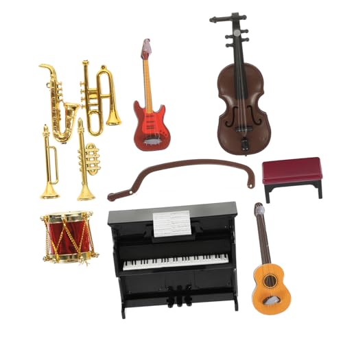 GARVALON 11 Teiliges Puppenhaus Musikinstrument Modell, Kinderspielzeug, Puppenhaus Dekoration, Mini Dekoration, Lustiges Spielzeug, Kinderspielzeug, Lustiges Spielzeug, Rollenspiel GARVALON 11 Teiliges Puppenhaus Musikinstrument Modell, Kinderspielzeug, Puppenhaus Dekoration, Mini Dekoration, Lustiges Spielzeug, Kinderspielzeug, Lustiges Spielzeug, Rollenspiel von GARVALON