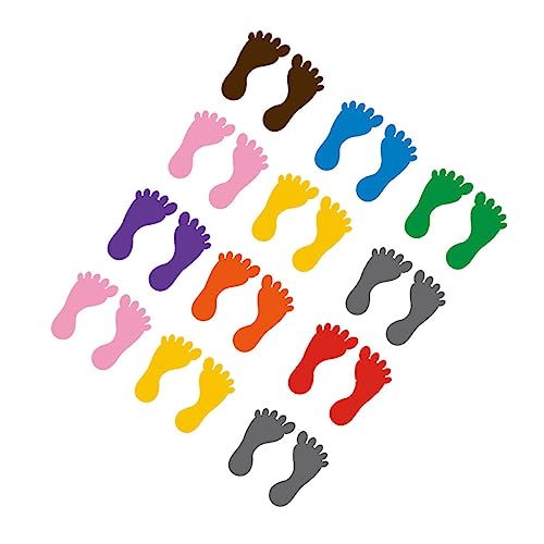 GARVALON 12 Paare Fußabdruck PVC Bodenaufkleber Fußabdrücke Aufkleber Rutschhemmend Wassermarkierung Für Kinderzimmer Kindergarten Flur Treppen Sicherheitsspielzeug Mix Farben GARVALON 12 Paare Fußabdruck PVC Bodenaufkleber Fußabdrücke Aufkleber Rutschhemmend Wassermarkierung Für Kinderzimmer Kindergarten Flur Treppen Sicherheitsspielzeug Mix Farben von GARVALON