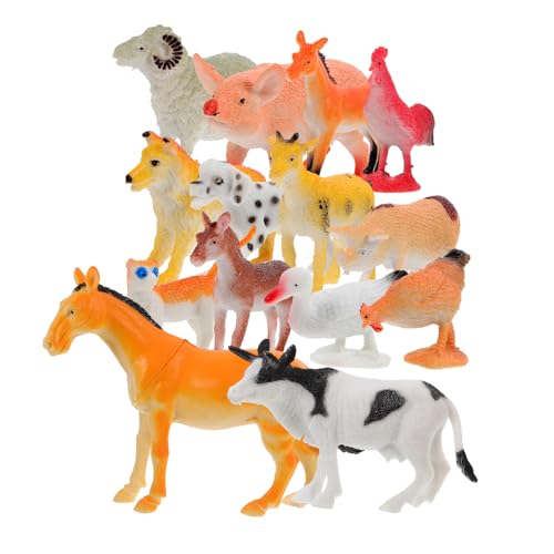 GARVALON 14 Stück Teiliges Mini Farm Tierfiguren Dekoration aus Liebevolle Tiermodelle für Puppenhaus Schreibtisch und Raumgestaltung mit Detailreicher Verarbeitung und Natürlichem Flair GARVALON 14 Stück Teiliges Mini Farm Tierfiguren Dekoration aus Liebevolle Tiermodelle für Puppenhaus Schreibtisch und Raumgestaltung mit Detailreicher Verarbeitung und Natürlichem Flair von GARVALON