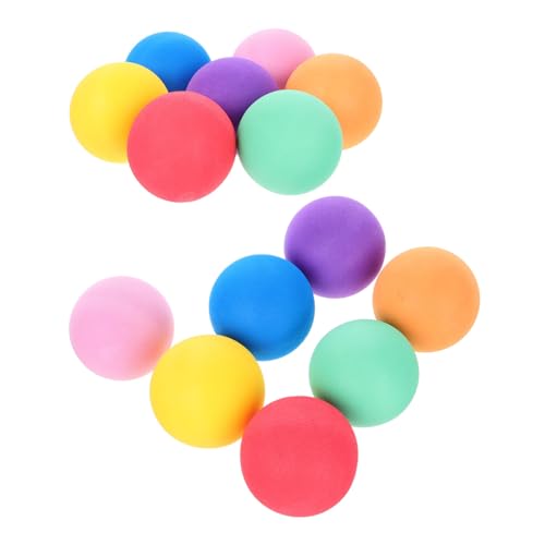 GARVALON 14Stücke Schwammbälle für Bunte Elastische Spielbälle für Innen und Außenbereich für Wurf und Wasserspiele Leicht und Tragbar Kompakte von GARVALON